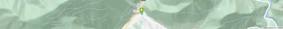 Kartendarstellung des Standorts für Ötscherland-Apotheke in 3292 Gaming